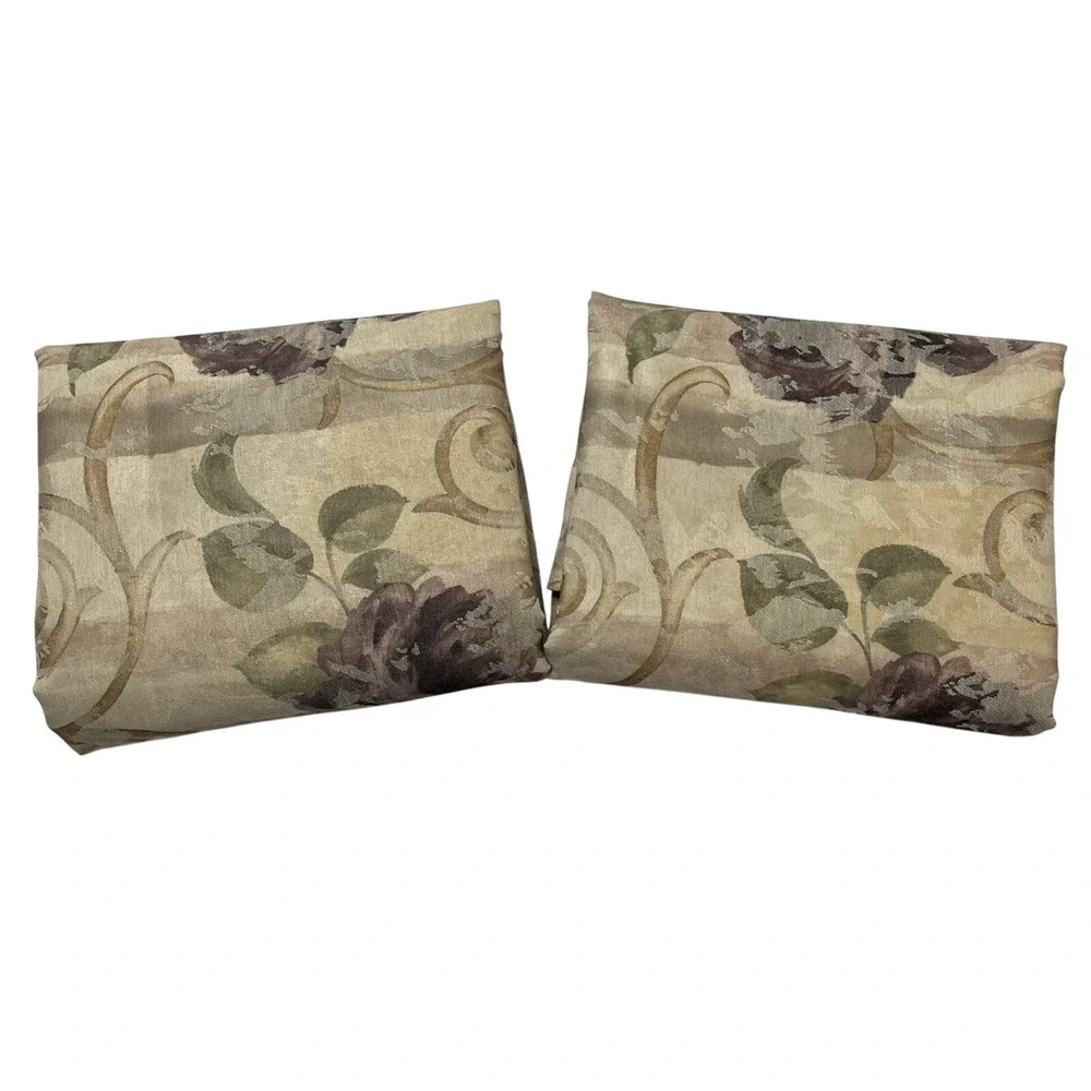 Croscill Drape Set Chambord Cassie Purple Amethyst Curtain Lined & Weighted